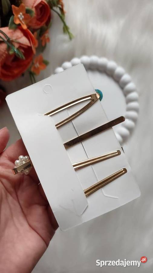 Zestaw pięknych spinek do włosów 4 sztuki