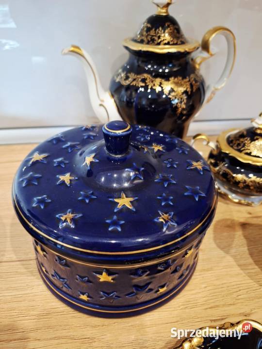 Bomboniera kobaltowa gwiazdki Świeta warmińsko-mazurskie Braniewo sprzedam