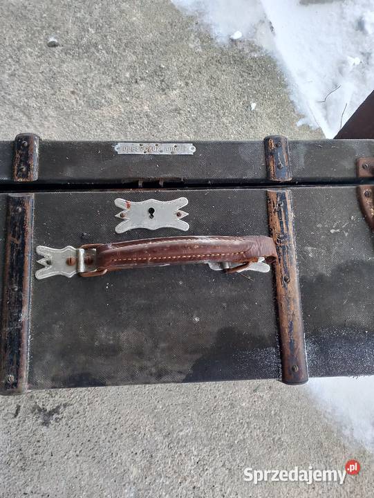 Walizka kufer skrzynia antyk