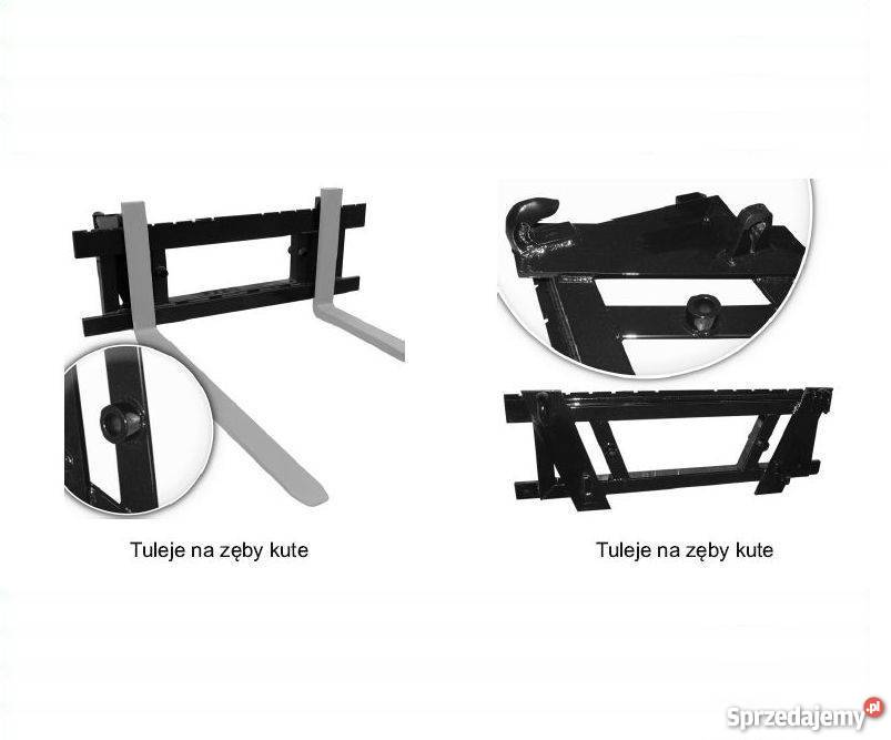 Karetka z widłami 1200x80x40mm klasa 2A zęby Stalowa Wola