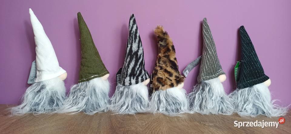 Skrzat świąteczny Krasnal Gnom Mikołaj ozdoba na Jasień sprzedam