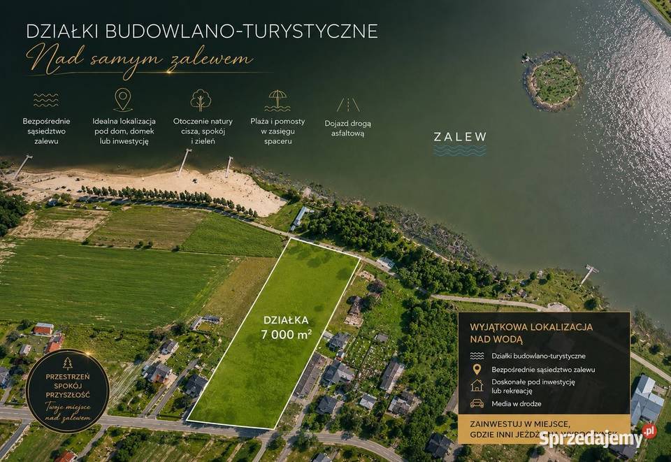 działka inwestycyjna bezpośrednio zalewie Kraśnik sprzedam
