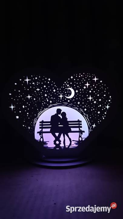 Lampka Zakochani pod gwiazdami warmińsko-mazurskie Łukta