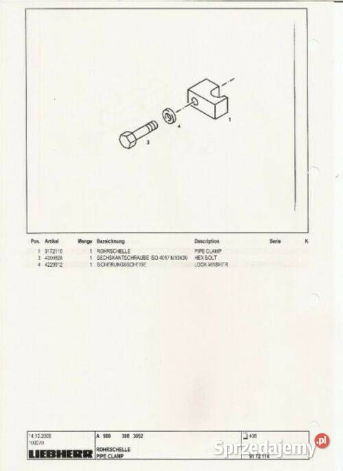Liebherr A901 katalog części naprawa wysyłka Kielce