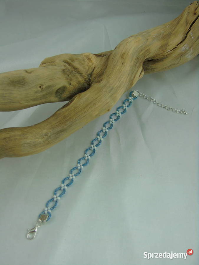 Bransoletka koronkowa Wiśniowa