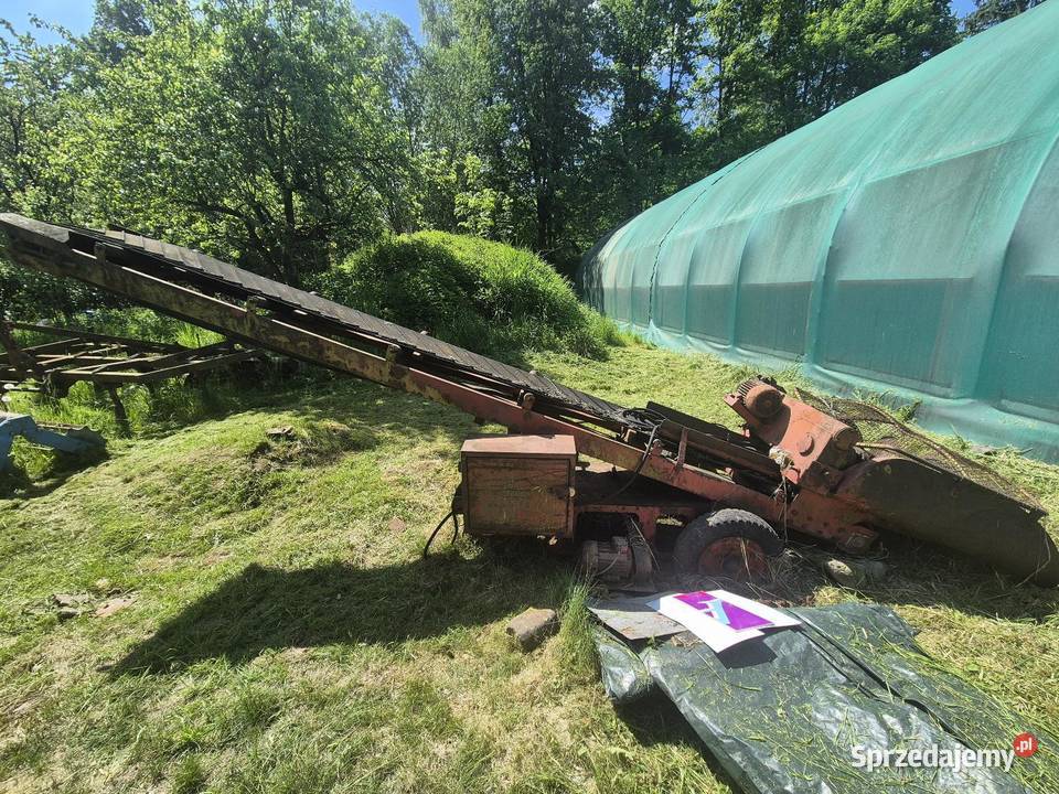 Taśmociag robot do załadunku zbóż z pryzmy dolnośląskie Włosień