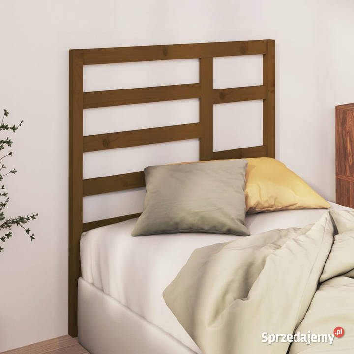 Wezgłowie łóżka brązowe 96x4x104 lite drewno sprzedam