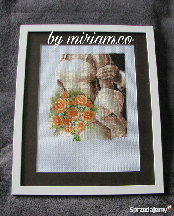 ślub pamiątka prezent haft