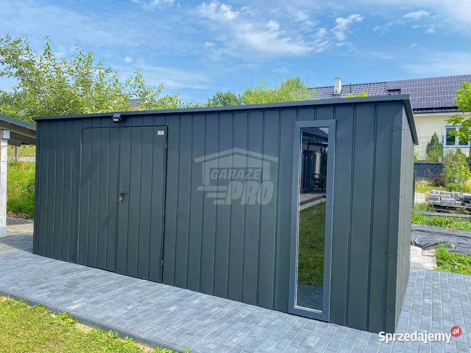 Schowek domek ogrodowy 5x25m wiata 05m brama Jarocin