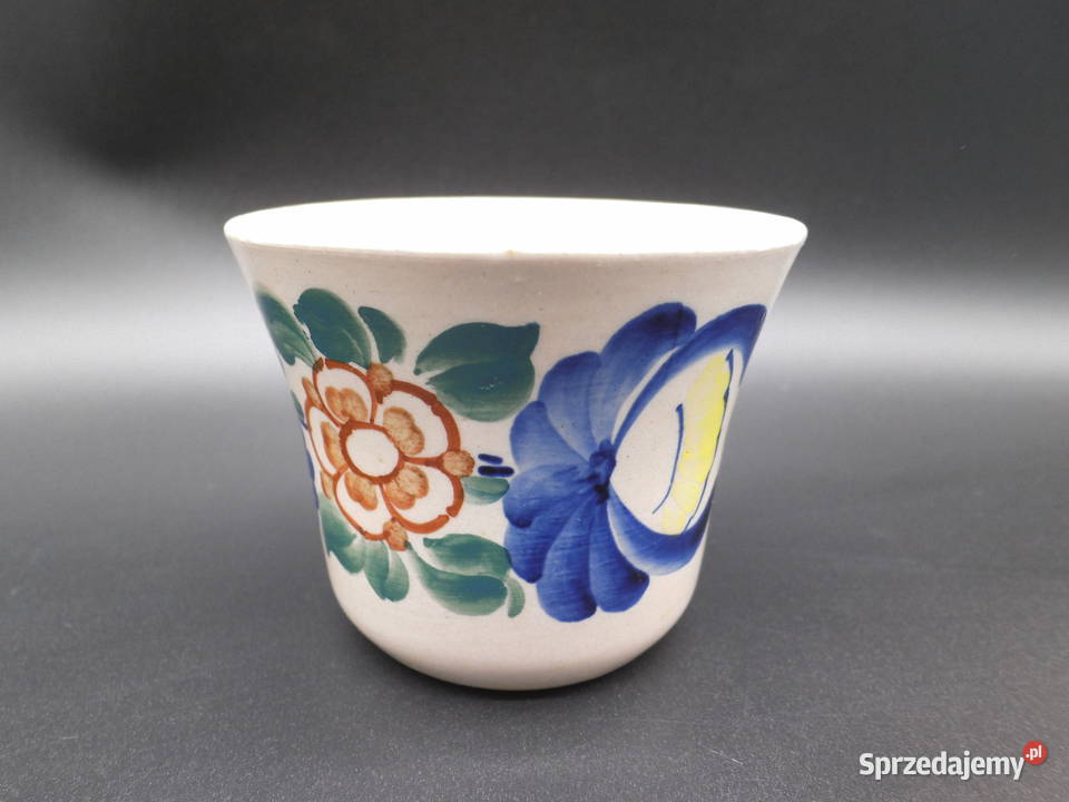 Fajans Włocławek Doniczka osłonka Porcelana i szkło Raszków sprzedam