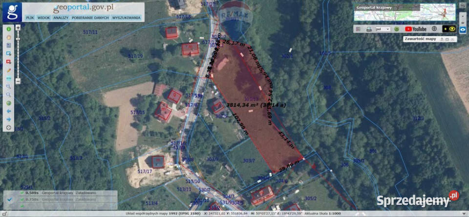 Działka budowlana Dolina Brzoskwinki sprzedam
