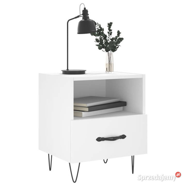 Szafki nocne 2 białe 40x35x475 WM827421 Warszawa