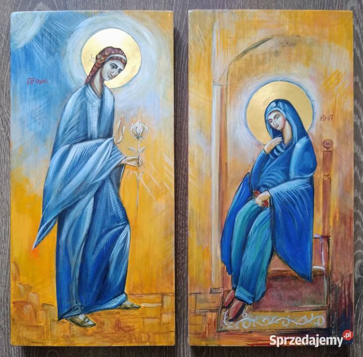 Ikona pisana Zwiastowanie 50 x 50 Szczecin sprzedam