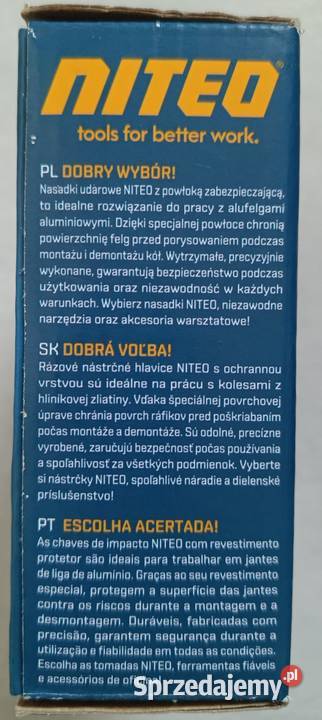 NITEO zestaw nasadek udarowych 3 sztuki rozmiar Ełk