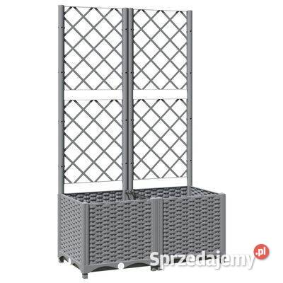 vidaXL Donica ogrodowa z kratką jasnoszara Warszawa