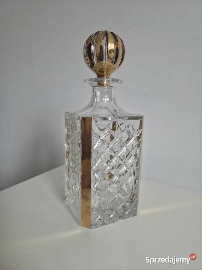 Karafka kryształ vintage PRL Poznań