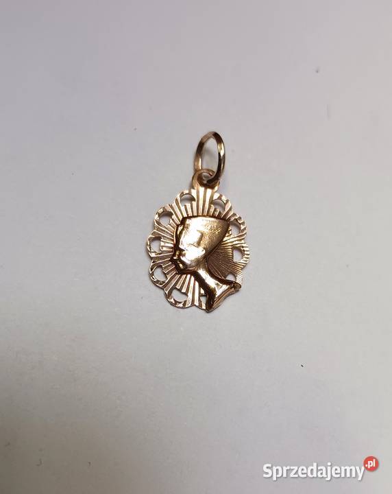 Zawieszka Nefretete złoto 14 karatowe złote Zegarki i Biżuteria