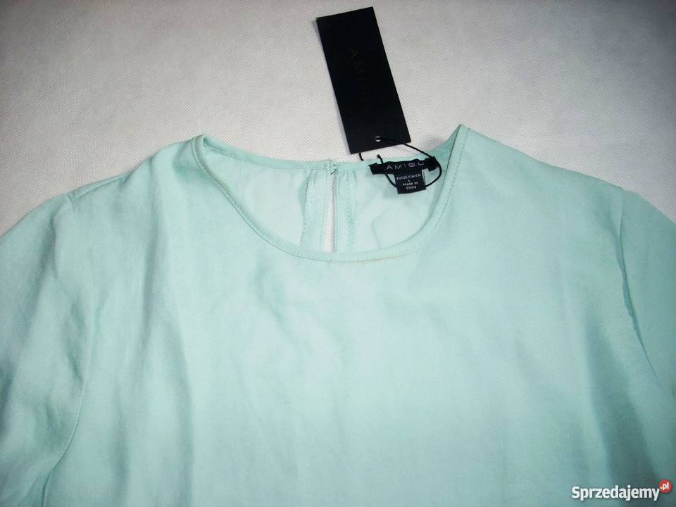 AMISU modna Bluzka Koszula Falbanka Nowa L XL Nowy Sącz sprzedam