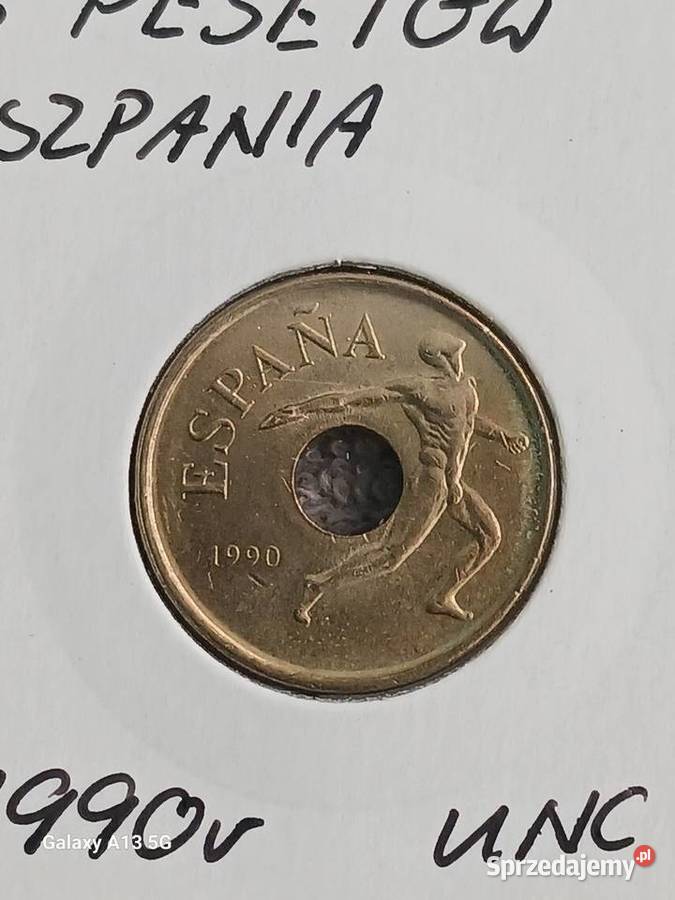 25 Pesetów Hiszpania 1990 rUNC Konin sprzedam