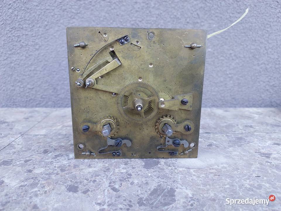687 Mechanizm starego zegara ściennego Peerless pomorskie Tczew