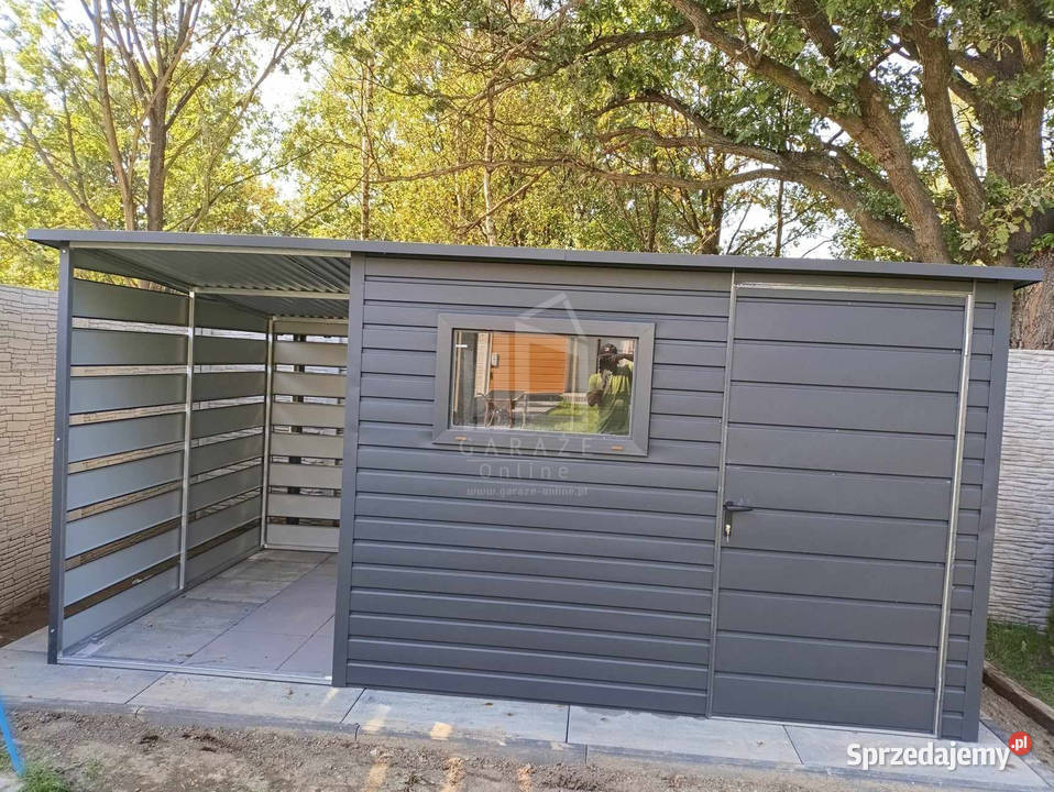 Schowek domek ogrodowy 3x25m wiata 15m drzwi