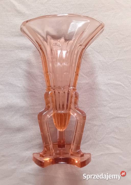Różowy wazon art deco Rockett Vase Stoelzle lata