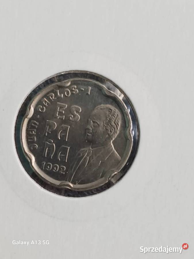 50 Pesetów Hiszpania 1992 r Typ I UNC Numizmatyka Konin