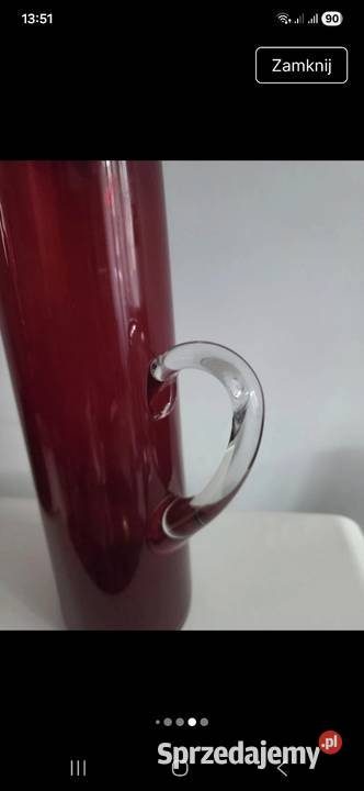 Wazon dzban szkło vintage PRL Poznań sprzedam