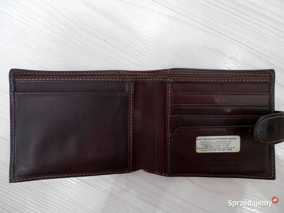 Portfel Męski Skórzany Marks Spencer na Prezent Łomża