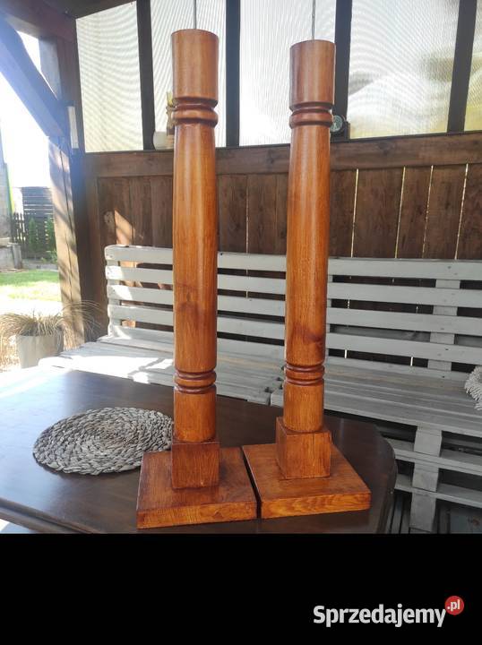 Świeczniki do kościoła kaplicy lichtarz Rękodzieło Kluczbork sprzedam