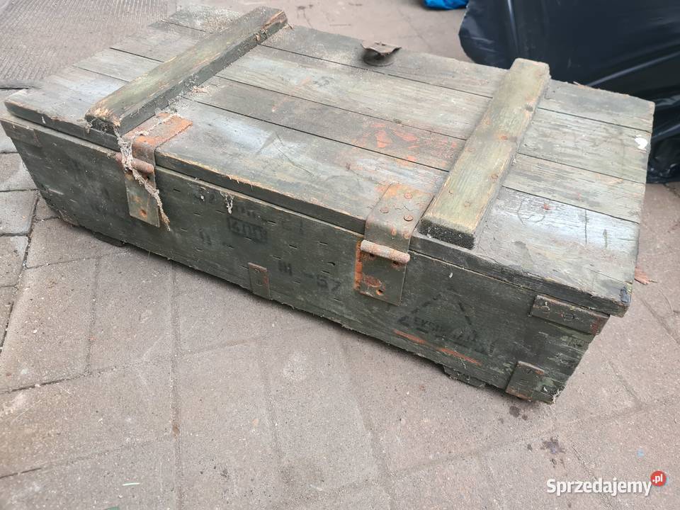 Stara skrzynia na amunicje naboje Poznań