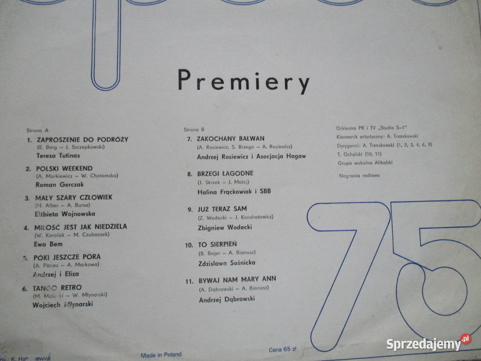 Płyta winylowa Opole 75 Premiery festiwal Łódź sprzedam