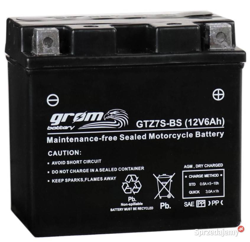 Akumulator motocyklowy GROM GTZ7SBS YTZ7SBS 12V Wrocław