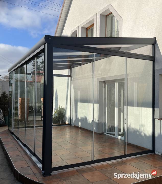 Ogród zimowy szklane zadaszenie tarasu