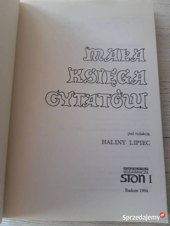Mała księga cytatów Halina Lipiec 1984