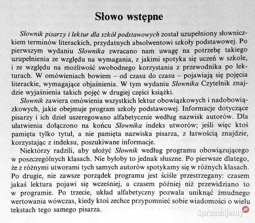 Słownik pisarzy lektur i terminów literackich Chełm