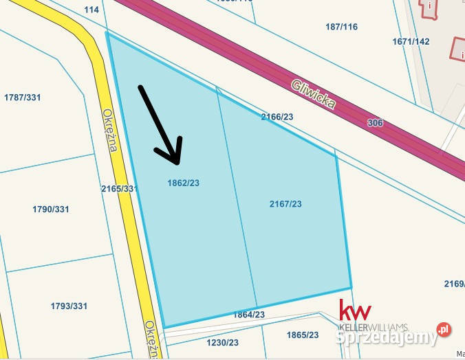 Działka Paniówki 2064m2 śląskie