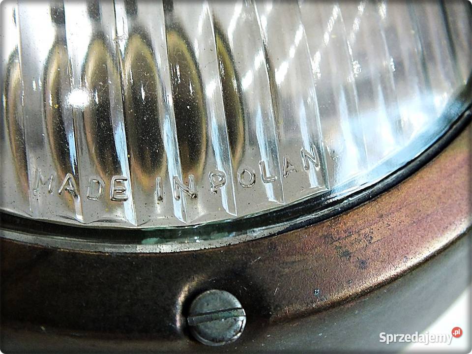 Stara Lampa do zabytkowych pojazdów rzadki okaz Żary