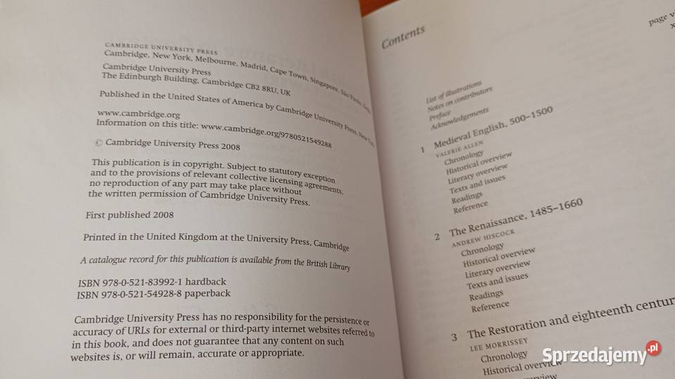 English literature in context gen ed Paul studia