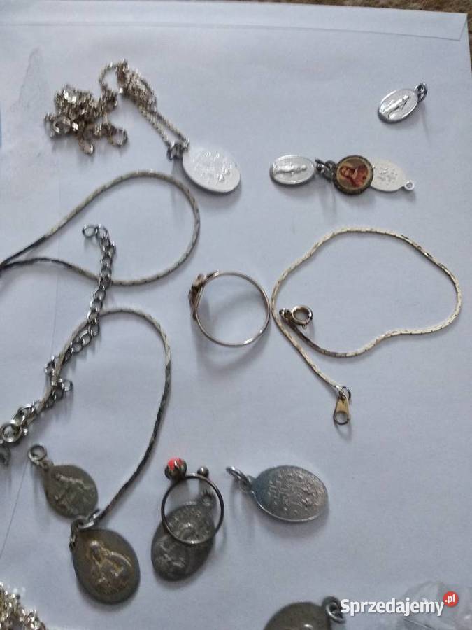 srebro postrebrzane naszyjniki medaliki wisiorki wielkopolskie Poznań
