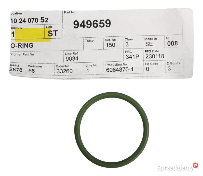 VOLVO 240 740 760 oring uszczelnienie odmy OE dolnośląskie Bielany Wrocławskie