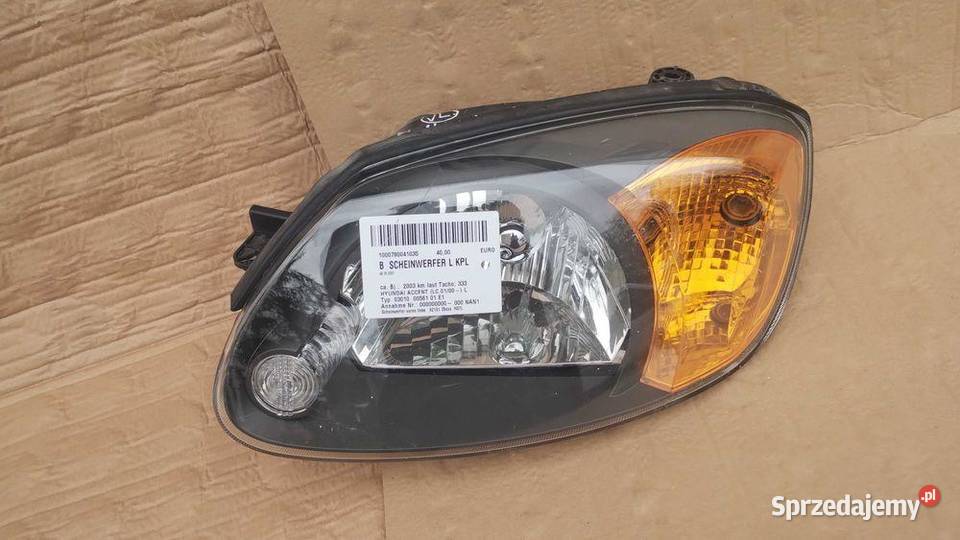 Lampa Przód Lewa Hyundai Accent 2 II Lift 0205r dolnośląskie