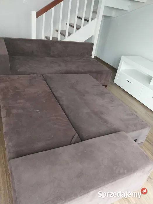 Duży narożnik z funkcją spania 283cm