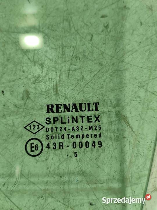 SZYBA DRZWI LEWA MAŁA RENAULT SCENIC II 05R wielkopolskie sprzedam