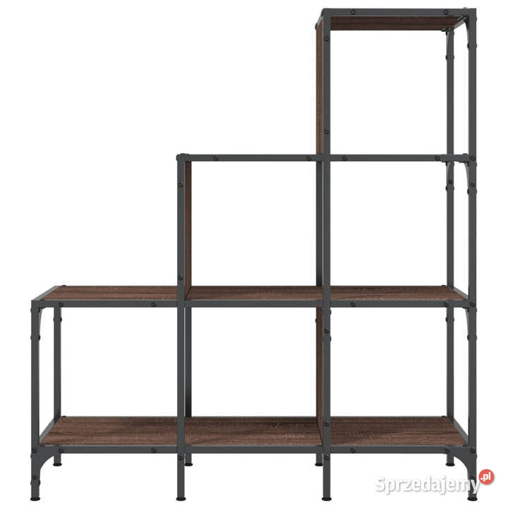 Regał brązowy dąb 92x30x102 materiał Regały Warszawa