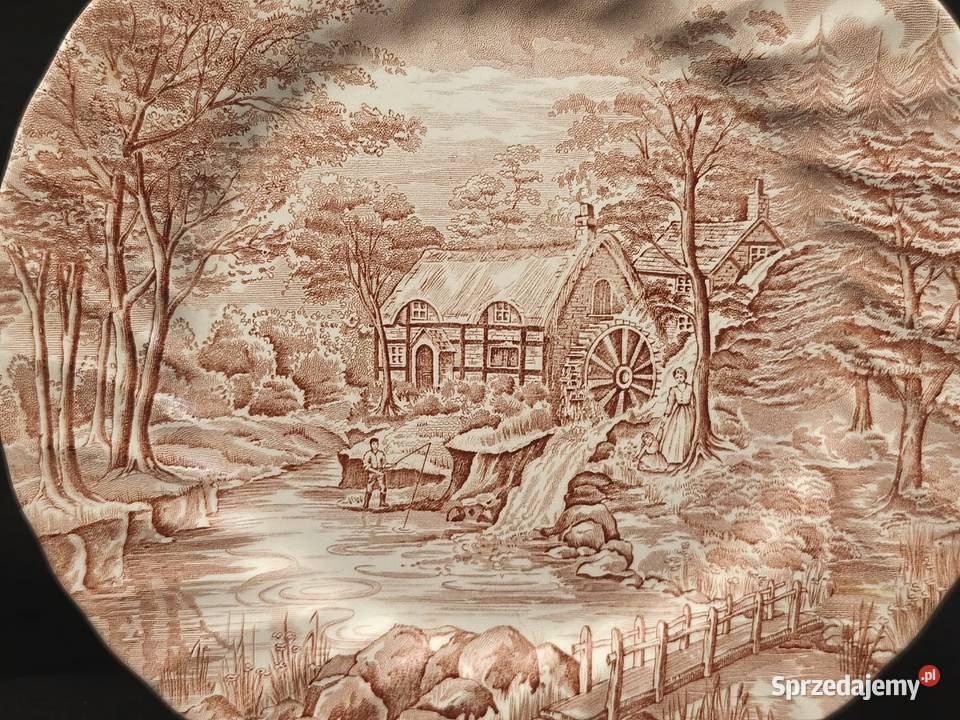 Talerz obiadowy płaski angielski Alfred Meakin Chełm