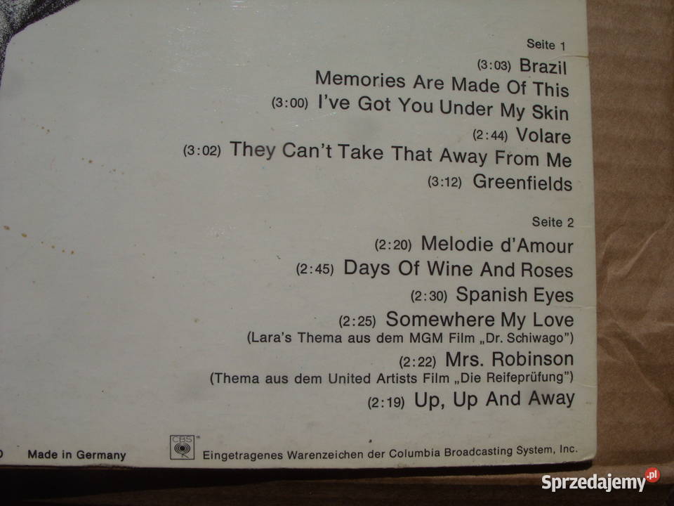 Jazz LP RAY CONNIFFWELCOME TO EUROPE SBS SPR 27 sprzedam