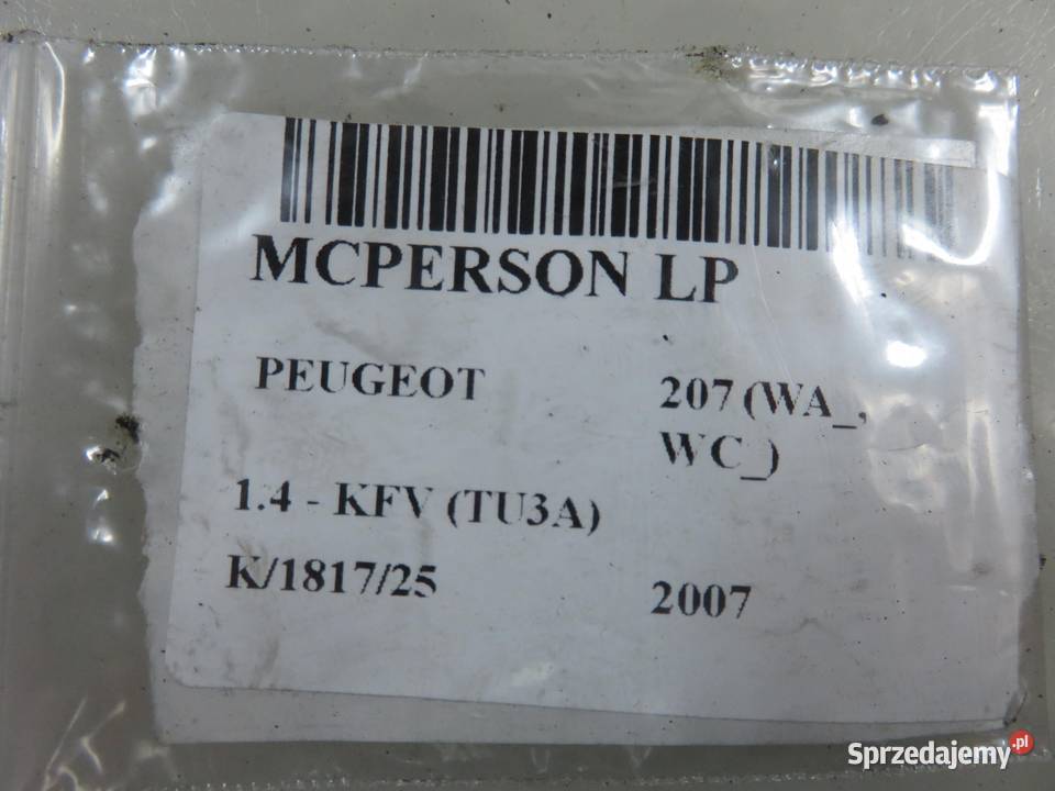 MCPERSON LEWY PRZEDNI PEUGEOT 207 14