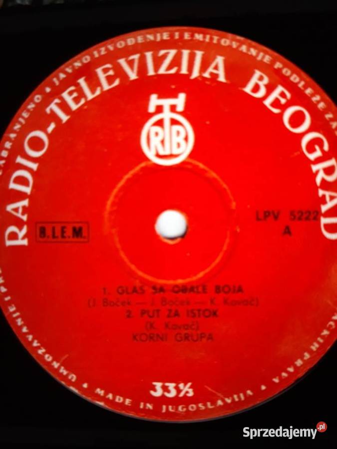 Biały kruk na czarnym winylu jugosłowiańskiego płyta winylowa Rzeszów
