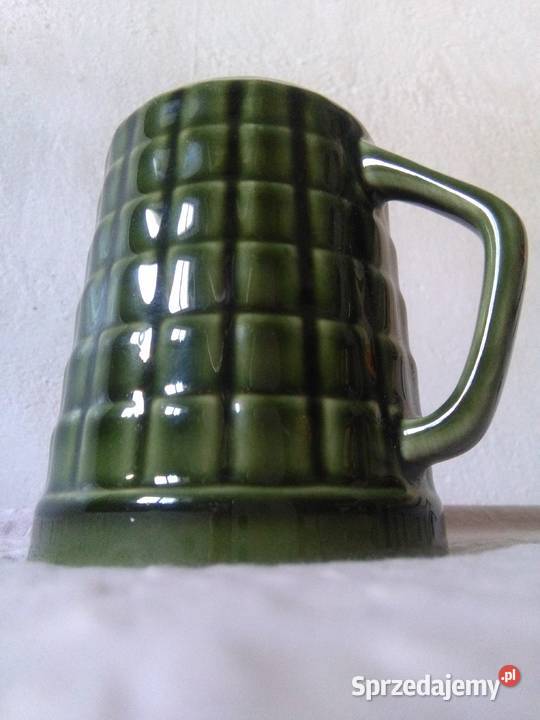 PRUSZKÓW KUBEK ZIELONY porcelit ceramika polska Warszawa